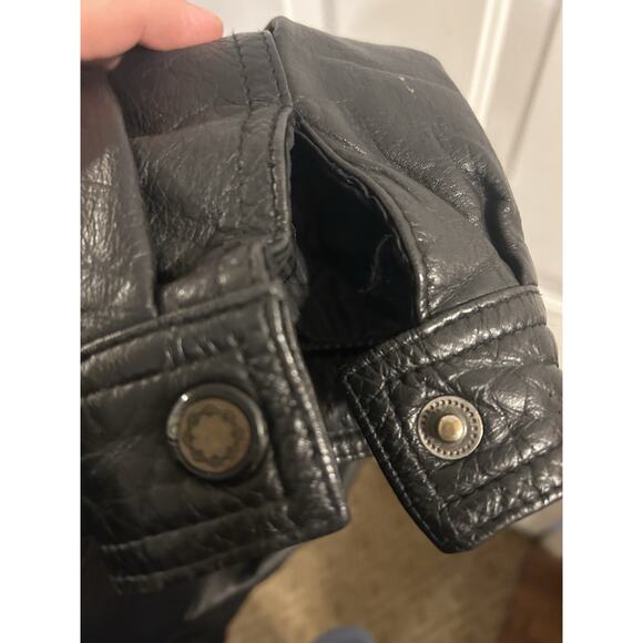 Rare! Vintage Members Only Black Leather Bomber Jacket Sz L - Picture 11 of 15
